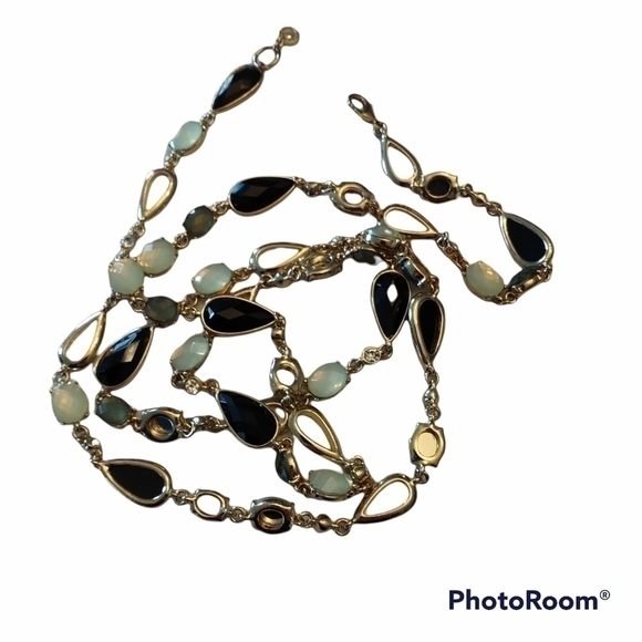 Anne Klein Jewelry - Anne Klein 42" Gold Tone & Gems Necklace